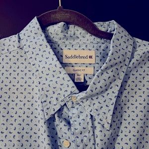 Saddlebred mens long sleeve 3XLT dress shirt. In great shape!